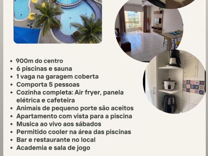 Jardins Das Thermas - Caldas Novas Vista Para Piscina 外观 照片